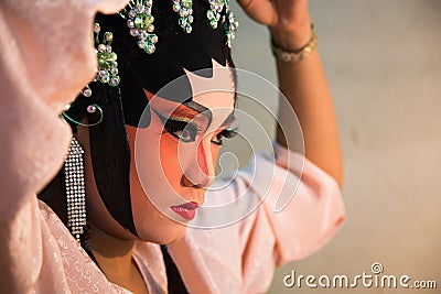Chinese Opera Face Editorial Stock Photo