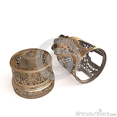 Chinese opium lamp Stock Photo