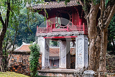 Temple of Literature - Hanoi, Vietnam Editorial Stock Photo