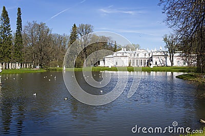 Chinese palace, Oranienbaum Lomonosov. Russia. Petersburg Stock Photo