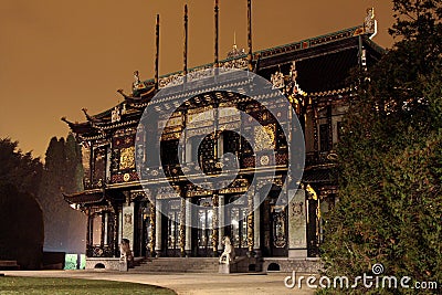 Chinese pavilion Editorial Stock Photo