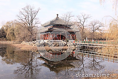 Chinese pavilion, Beijing Editorial Stock Photo