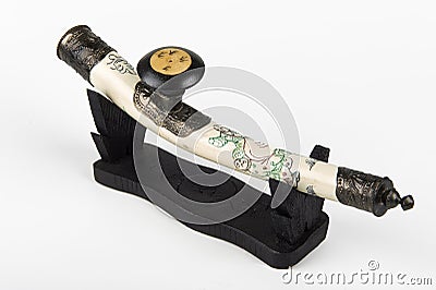 Chinese pipe Stock Photo