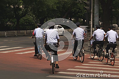 Chinese policeman - Beijing, China Editorial Stock Photo