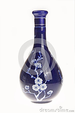 Chinese porcelain bottle Stock Photo