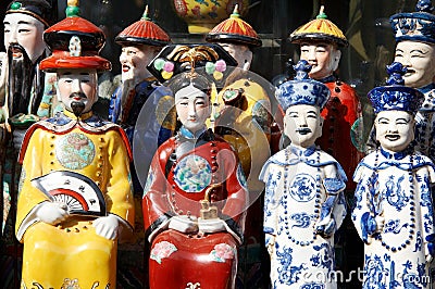 Chinese porcelain figurine Stock Photo