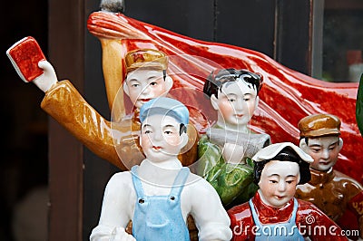 Chinese porcelain figurine Stock Photo