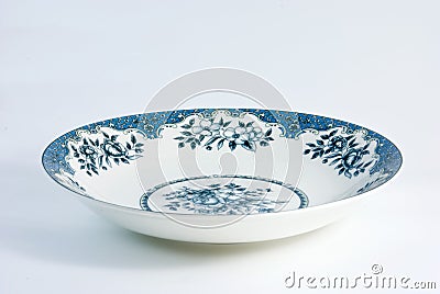 Chinese porcelain plate Stock Photo