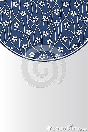 The Chinese Porcelain Style Background Stock Photo