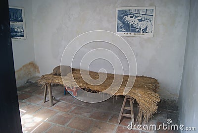 Chinese Qing Dynasty, opium smoke house Editorial Stock Photo