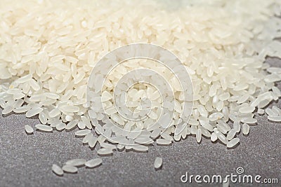 Chinese Raw grain white rice grains Stock Photo