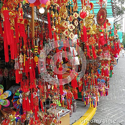 Chinese red charm Editorial Stock Photo