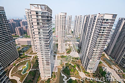 Chinese Residential building Stock Photo