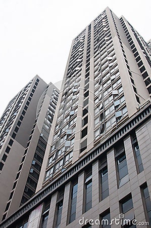 Chinese Residential building Stock Photo