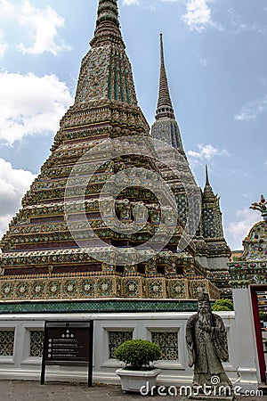 Chinese Rock Giant at Wat Phra Kaew, Emerald Buddha Temple Stock Photo