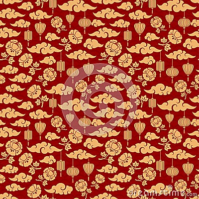 Chinese Seamless Pattern Vector Illustration