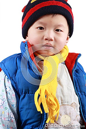 Chinese small boy Stock Photo