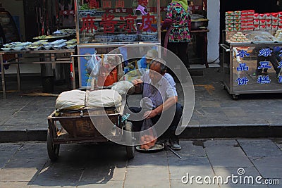 Chinese small business owners Editorial Stock Photo