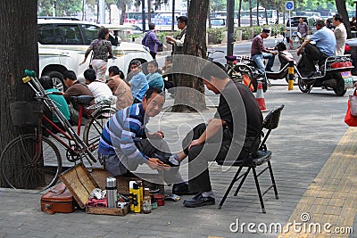 Chinese small business owners Editorial Stock Photo