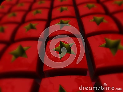 Chinese stars Stock Photo