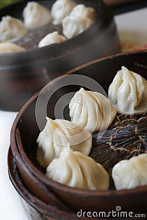 Chinese steamed buns Stock Photo