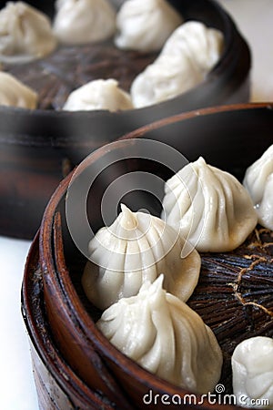 Chinese steamed buns Stock Photo