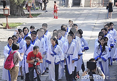 Chinese students in Beijing China Editorial Stock Photo