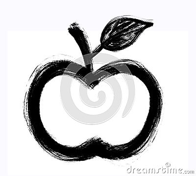 Chinese style apple icon Stock Photo