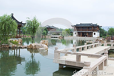Chinese style garden Stock Photo