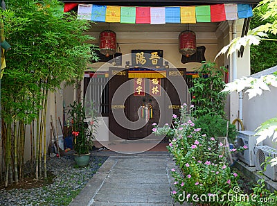 Chinese-style hotel in George Town, Malaysia Editorial Stock Photo