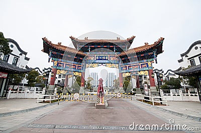 Chinese style Residential building Editorial Stock Photo