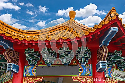 Chinese style roof struction Stock Photo