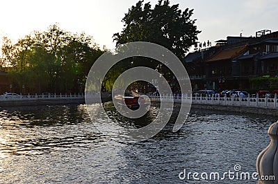 Chinese Sunset Editorial Stock Photo