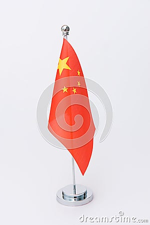 Chinese table flag Stock Photo
