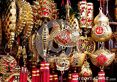 Chinese talisman mobile Stock Photo
