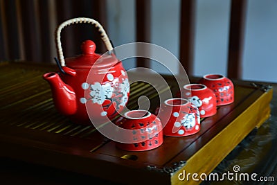 Chinese teacup Stock Photo