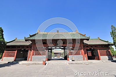 Chinese temple architecture Stock Photo