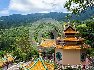 Chinese temple on the island of Koh Phangan Stock Photo