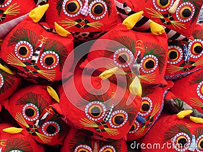 Chinese tiger hats Stock Photo