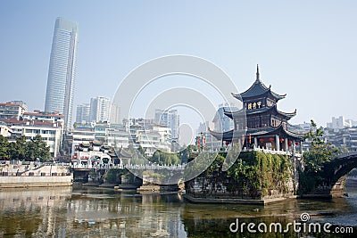 Chinese tourist city - Guiyang scenery Editorial Stock Photo