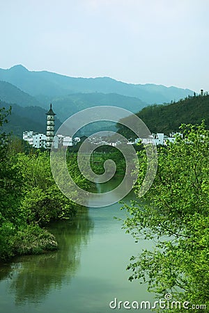 Chinese town Stock Photo