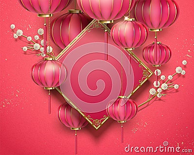 Chinese traditional background Vector Illustration