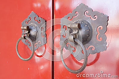 Chinese traditional gate Stock Photo