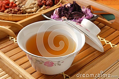 Chinese traditional herbal tea Stock Photo