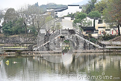 Chinese traditional Hui Style ancient architecture Stock Photo