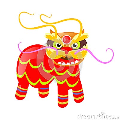 Chinese traditional image of colourful animal vector illustration Vector Illustration