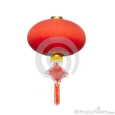 Chinese traditional Knot and lantern Stock Photo