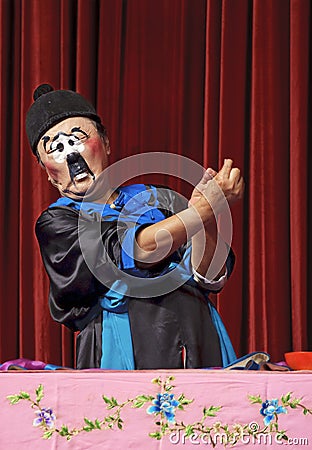 Chinese traditional mime actor Editorial Stock Photo