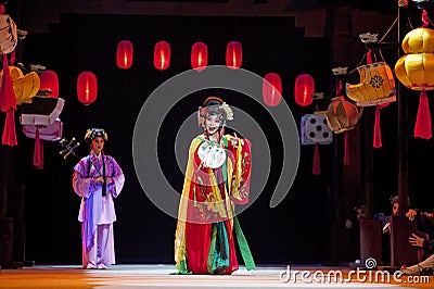 Chinese traditional opera actors Editorial Stock Photo