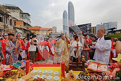 Chinese traditional rite of passage Editorial Stock Photo